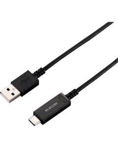 สาย USB 2.0 (พร้อมฟังก์ชันตรวจจับอุณหภูมิ, AC) พร้อมฟังก์ชันตรวจจับอุณหภูมิ สีดำ 1.8 ม
