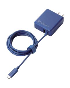 เครื่องชาร์จ AC (รวมสาย Type-C + USB 3A) 1.5 ม. สีน้ำเงิน
