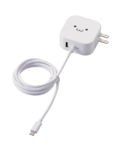 เครื่องชาร์จ AC แบบ USB ตามมาตรฐาน PD (PD 18W + 12W/สาย Type-C 1.5 ม. + พอร์ต USB)