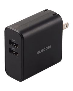 เครื่องชาร์จ AC 24W USB Type-A (ตัวเมีย) 2 ช่อง
