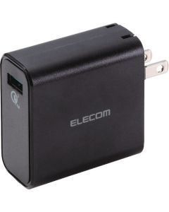 เครื่องชาร์จ AC (พอร์ต USB/รองรับ QuickCarge 3.0) สีดำ