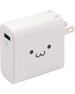 เครื่องชาร์จ AC (พอร์ต USB/รองรับ QuickCarge 3.0) หน้าขาว