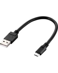 microUSB Cable/2A output/Charging+Sync/0.2m/Black 1เส้น
