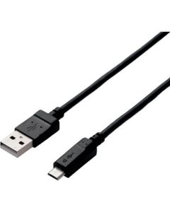 สาย microUSB ที่รองรับ 2A ยาว 1.5 ม. สีดำ