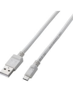 microUSB Cable/2A output/Charging only/1.2m/White 1เส้น