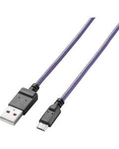 microUSB Cable/2A output/Charging+Sync/1.2m/Purple 1เส้น