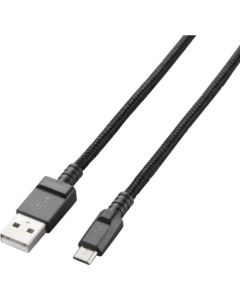 microUSB Cable/2A output/Durable and Sturdy type/0.8m/Black 1เส้น