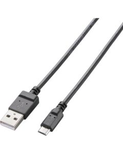 microUSB Cable/2A output/Slim type/Charging+Data transfer/1.2m/Black 1เส้น