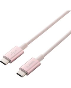สาย USB USB (C-C) ความทนทานกึ่งสูง PD รองรับผลิตภัณฑ์ที่ผ่านการรับรอง 1.0 ม. สีชมพู