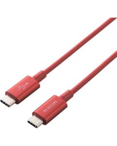 สาย USB USB (C-C) ความทนทานกึ่งสูง PD รองรับผลิตภัณฑ์ที่ผ่านการรับรอง 2.0 ม. สีแดง