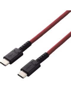 สาย USB USB (C-C) ทนทานสูง PD รองรับผลิตภัณฑ์ที่ผ่านการรับรอง 1.2 ม. สีแดง
