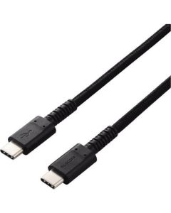 สาย USB USB (C-C) ทนทานสูง PD รองรับผลิตภัณฑ์ที่ผ่านการรับรอง 2.0 ม. สีดำ