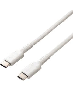 สาย USB USB (C-C) ความทนทานสูง PD รองรับผลิตภัณฑ์ที่ผ่านการรับรอง 2.0 ม. สีขาว
