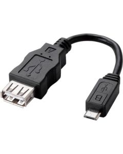 microUSB(B)Adapter/A(f)- microB(m)/0.15m/Black 1อัน