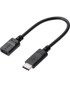 USB 2.0 Cable/C-microB female/complies with USB standard/0.15m/Black 1อัน