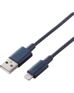 สาย Lightning ขั้วต่ออะลูมิเนียมความทนทานกึ่งสูง 1.0 ม. สีน้ำเงิน