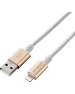 สาย Lightning คอนเนคเตอร์อะลูมิเนียมความทนทานกึ่งสูง 2.0 ม. สีทอง