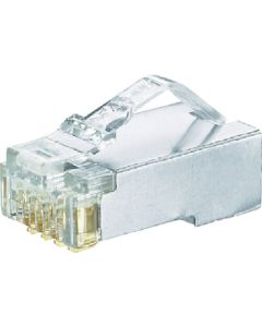 ปลั๊กโมดูลาร์แบบมีฉนวน ขั้วต่อ LAN Category 5E 100 ชิ้น MPS588-C