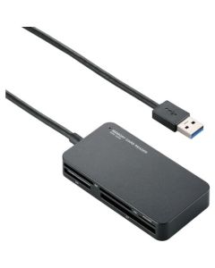 Memory R/W(SD+microSD+MS+XD+CF)/USB 3.0/Slim connector/Black 1อัน