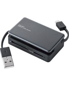 Memory R/W(SD+microSD+CF)/for Tablet & Smartphone/Black 1อัน
