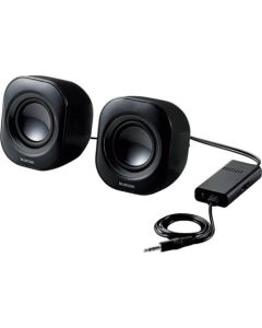 ลำโพง 2.0ch สำหรับพีซี อะแดปเตอร์ไฟ AC รุ่น สีดำ