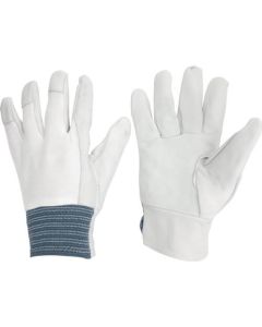 ถุงมือหนังวัว MT-14D Shell Knit - สีขาว