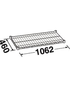 ชั้นวางแบบตั้งตรงด้านข้าง MU1070W1062xD460mm