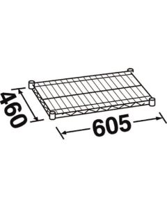 ชั้นวางแบบตั้งพื้น MU610 W605xD460mm