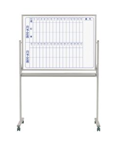 Mobile Steel Magnetic White board Vertical Monthly Suchedule Planner(Double-sided)  อันละ 1 อัน