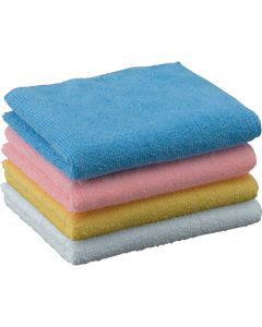 ผ้าเช็ดไมครอน ชนิด 300 x 500 มม. สีเหลือง (รวม 10 แผ่น)