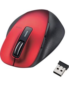 Wireless Mouse /Ultimate Glip/Blue LED sensor/M size/2.4GHz/5 button/Red 1อัน