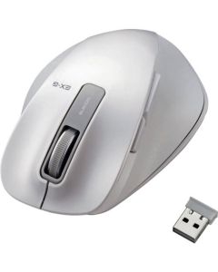 Wireless Mouse /Ultimate Glip/Blue LED sensor/M size/2.4GHz/5 button/White 1อัน