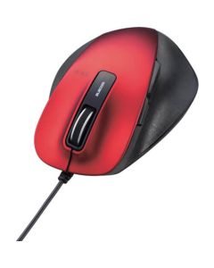 Wired Mouse Ultimate Glip/Blue LED sensor/M size/5 button/Red 1อัน