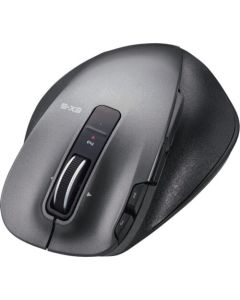 Wireless Mouse /Ultimate Glip/Blue LED sensor/M size/2.4GHz/8 button + Tilt/Black 1อัน