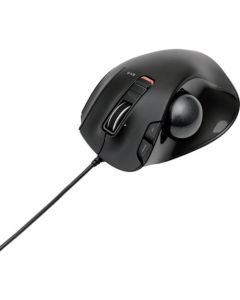 Trackball mouse/Thumb operating/Wired/5 button+Tilt wheel/Black 1อัน