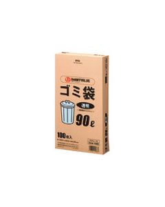 ถุงขยะแอลดีดีใส 90L 100 ใบ N044J-90 (354169)