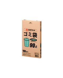 ถุงขยะ HD โปร่งแสง 90L 100 ใบ N045J-90 (354172)