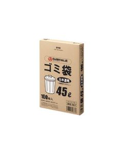 ถุงขยะแอลดีดี ขาวโปร่งแสง 45L 500 แผ่น N115J-45P (366053)