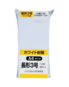 สีขาว 100 สี่เหลี่ยม เบอร์ 3 80g