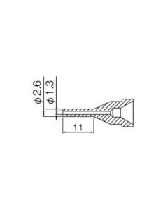 NOZZLE/1.3MM <LONG TYPE>