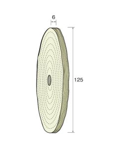 ใบขัดผ้าฝ้ายสำหรับการเก็บผิวกึ่งละเอียด φ125 (2 ชิ้น)