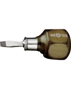 Wooden Grip Stubby Screwdriver