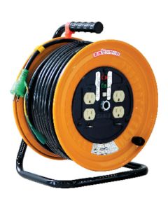 กลองไฟฟ้า รุ่นมาตรฐาน 100V ดรัม 50 ม. พร้อมกราวด์ ND-E54