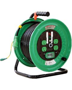 กลองไฟฟ้า รุ่นมาตรฐาน 100V ดรัม 30 ม. พร้อมเบรกเกอร์กันไฟรั่ว ND-EB34