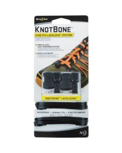 [ยกเลิก] ชุดล็อคเชือกผูกรองเท้า Niteize Knot Bone Stretch สีดำ