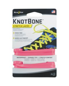 [ยกเลิก] NiteIze Knot Bone Stretch Shoelace Neon Pink