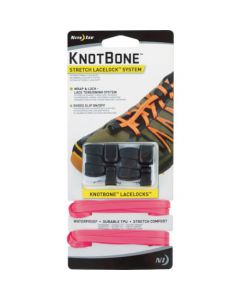 [ยกเลิก] NiteIze Knot Bone Stretch Shoelace Lock Set Neon Pink