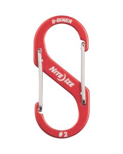 S-BINER ALUMINUM DUAL CARABINER #2 RED