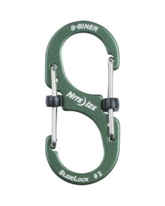 S-BINER SLIDELOCK ALUMINUM #2 OLIVE