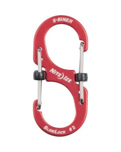 S-BINER SLIDELOCK ALUMINUM #2 RED